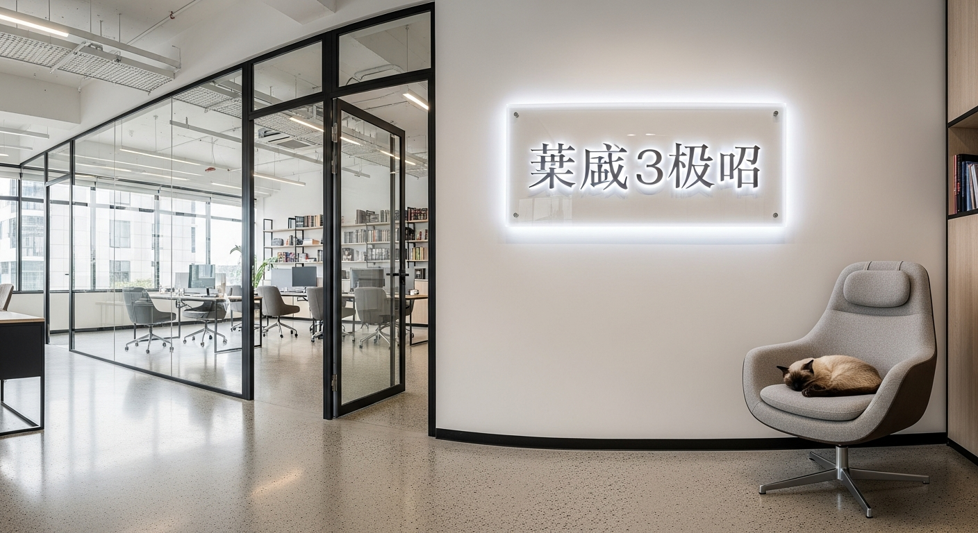 现代办公空间配定制亚克力招牌