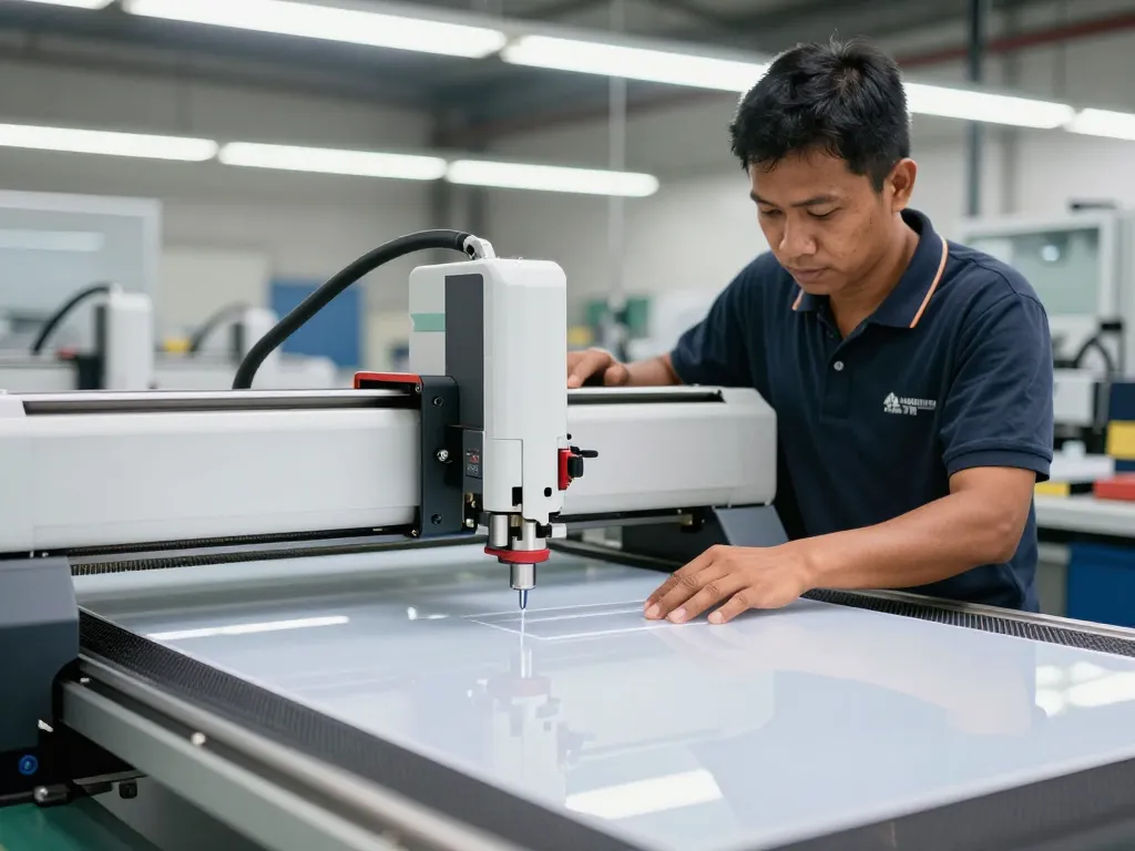 Laser cut acrylic Malaysia in action at a precision manufacturing facility