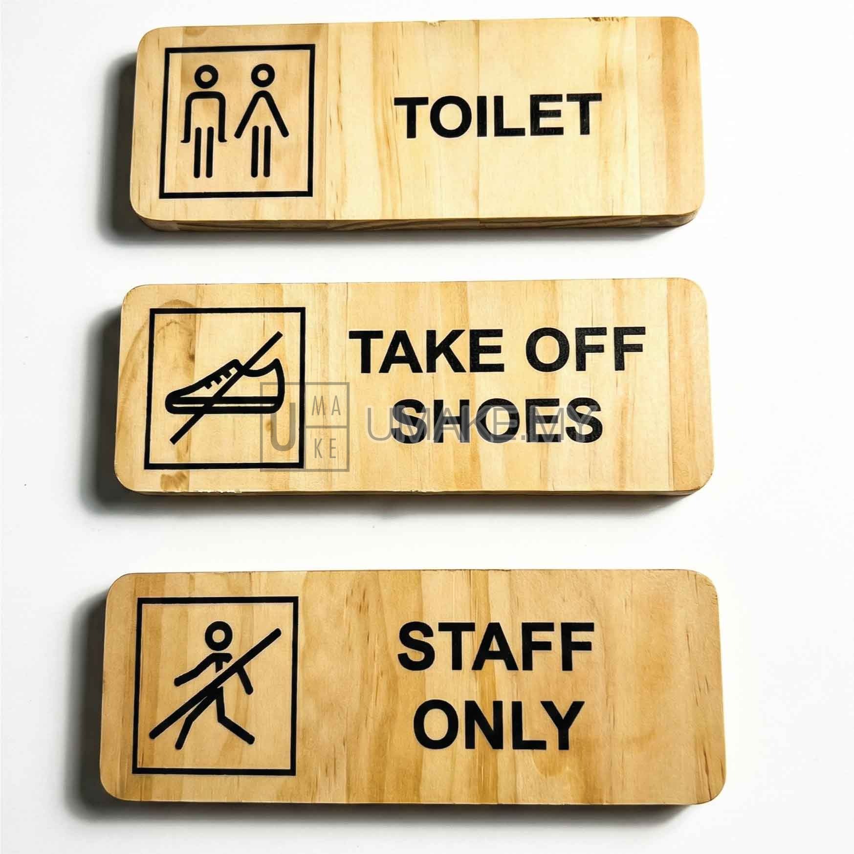 UV Printed Wood Signage