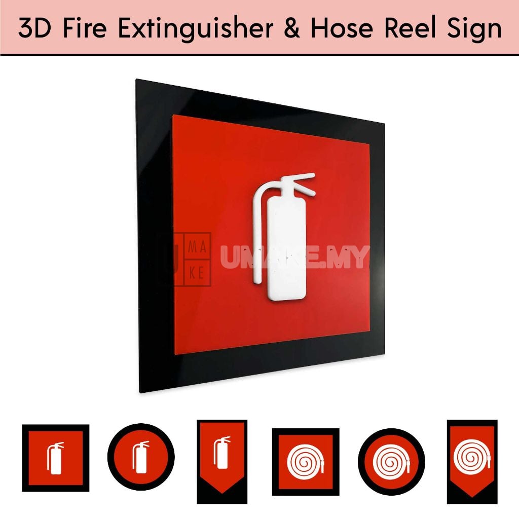 3D Fire Extinguisher projecting sign