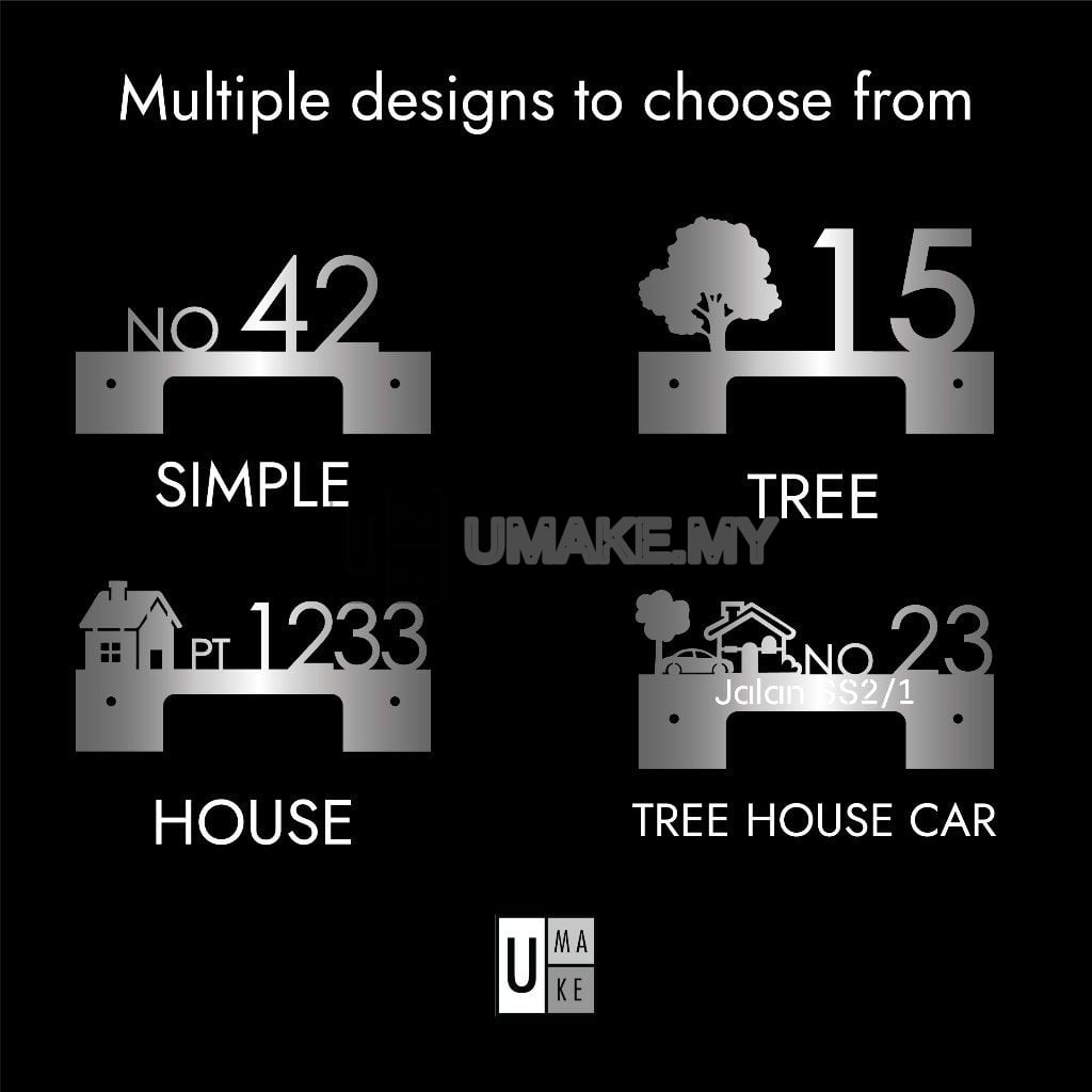 Solar house number plate installed on wall showing mounting and LED glow