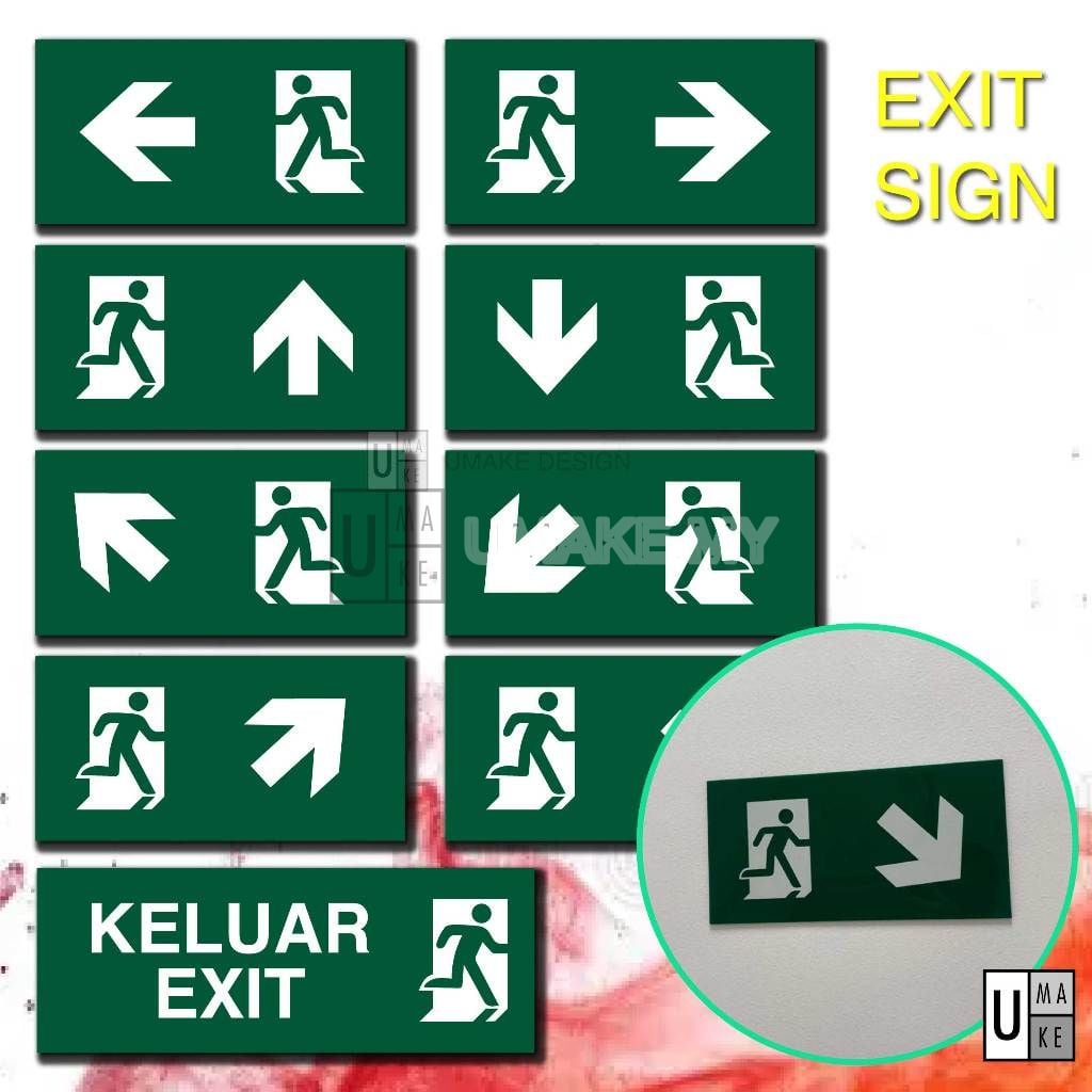 Emergency Exit Keluar sign