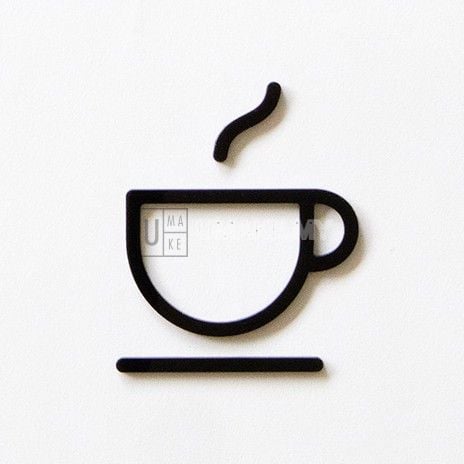 Modern acrylic WiFi sign design