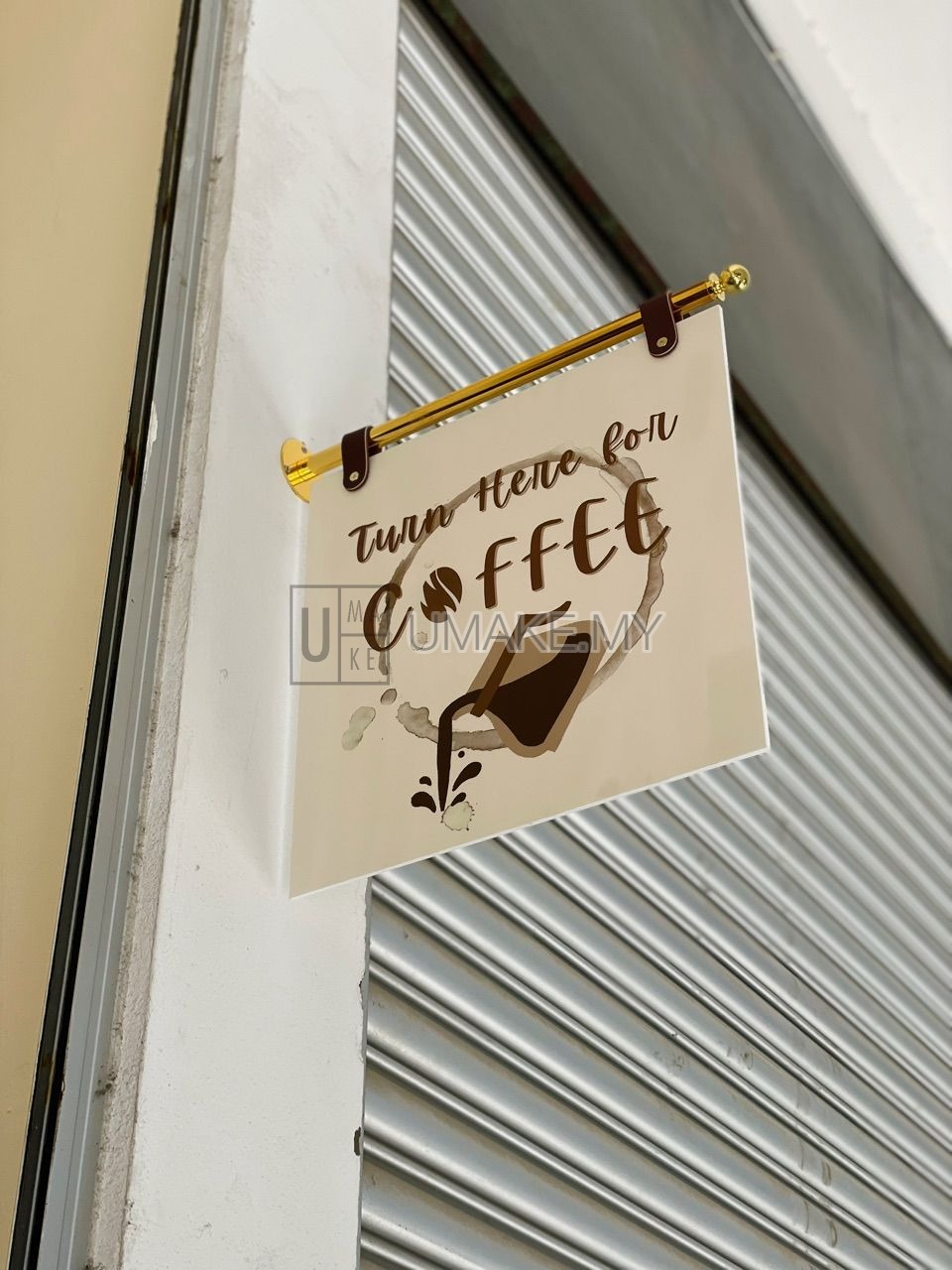 Direct uvprinted hanging on corridor road, with custom colour as requested by user