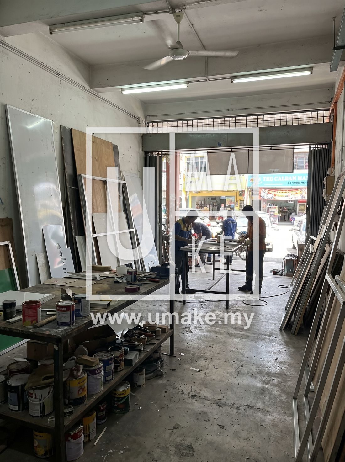 A signboard maker workshop in Petaling Jaya