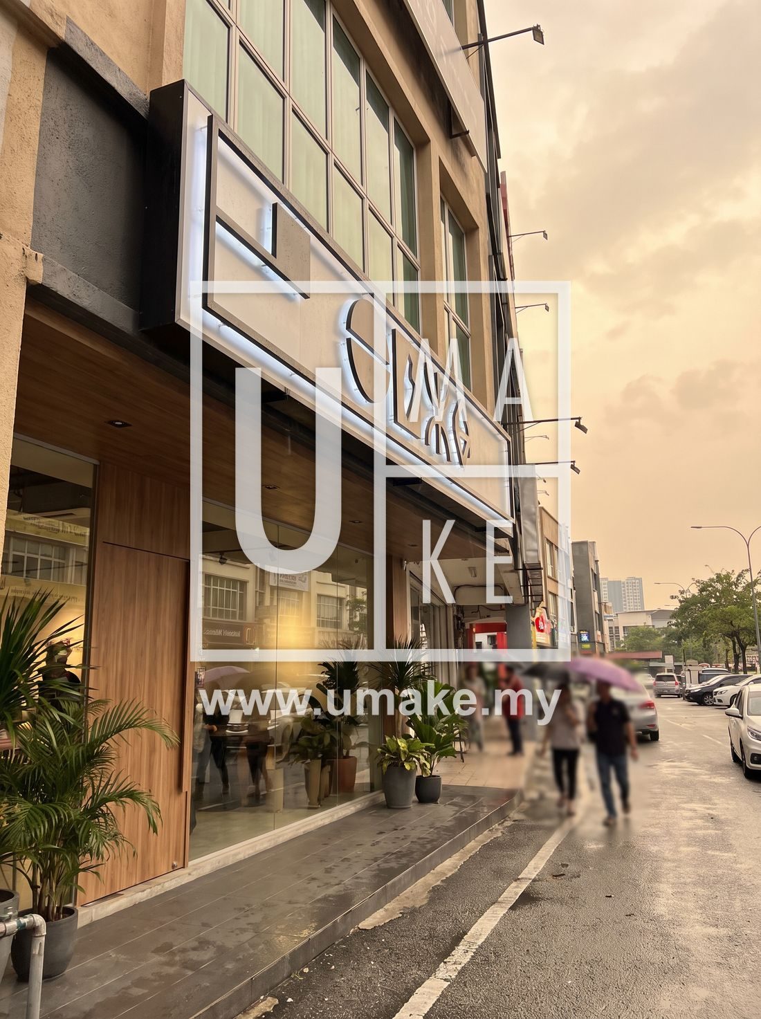 A Shah Alam shopfront with a modern custom sign