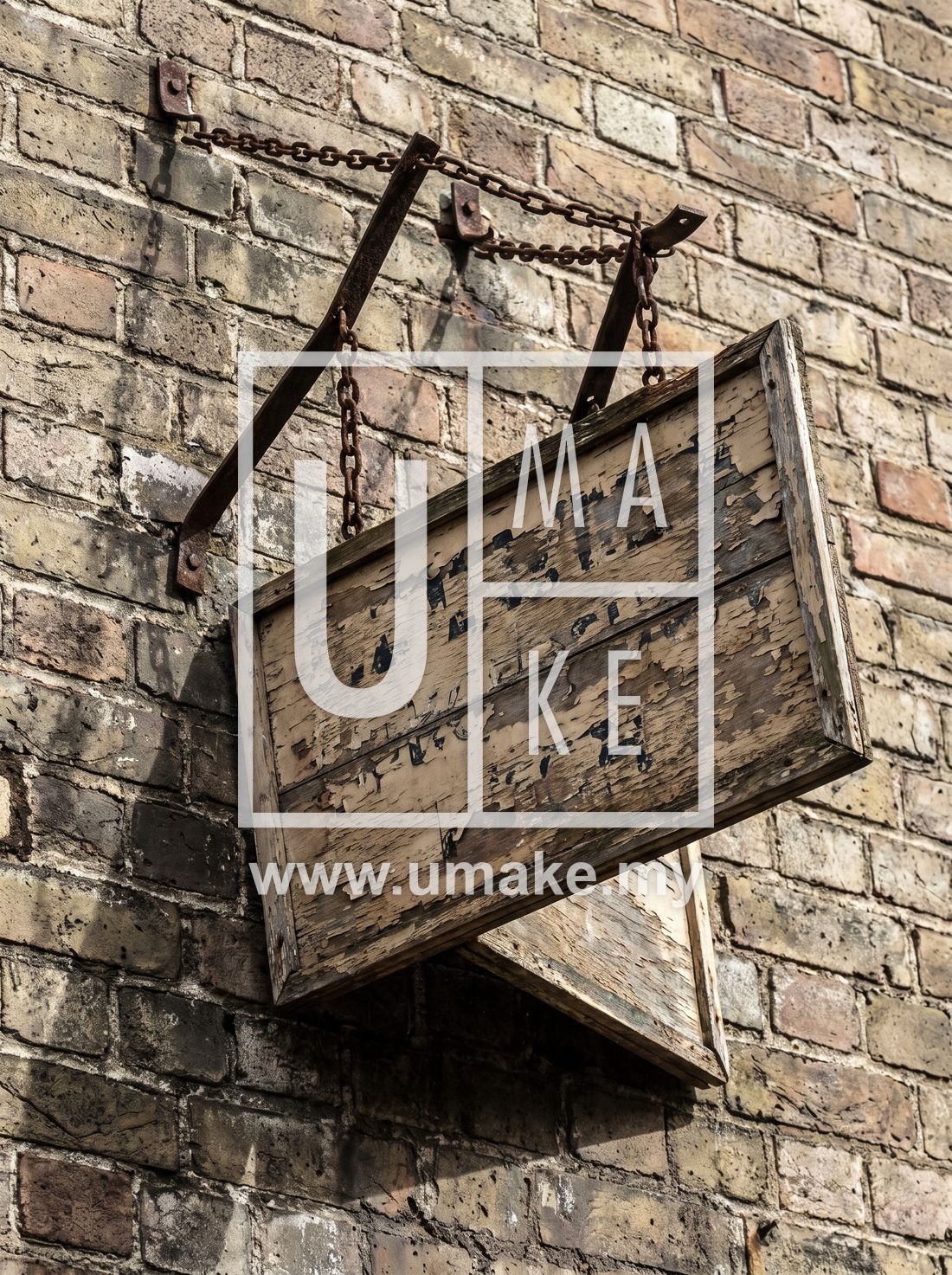 Stainless steel box-up shopfront signage by UMAKE
