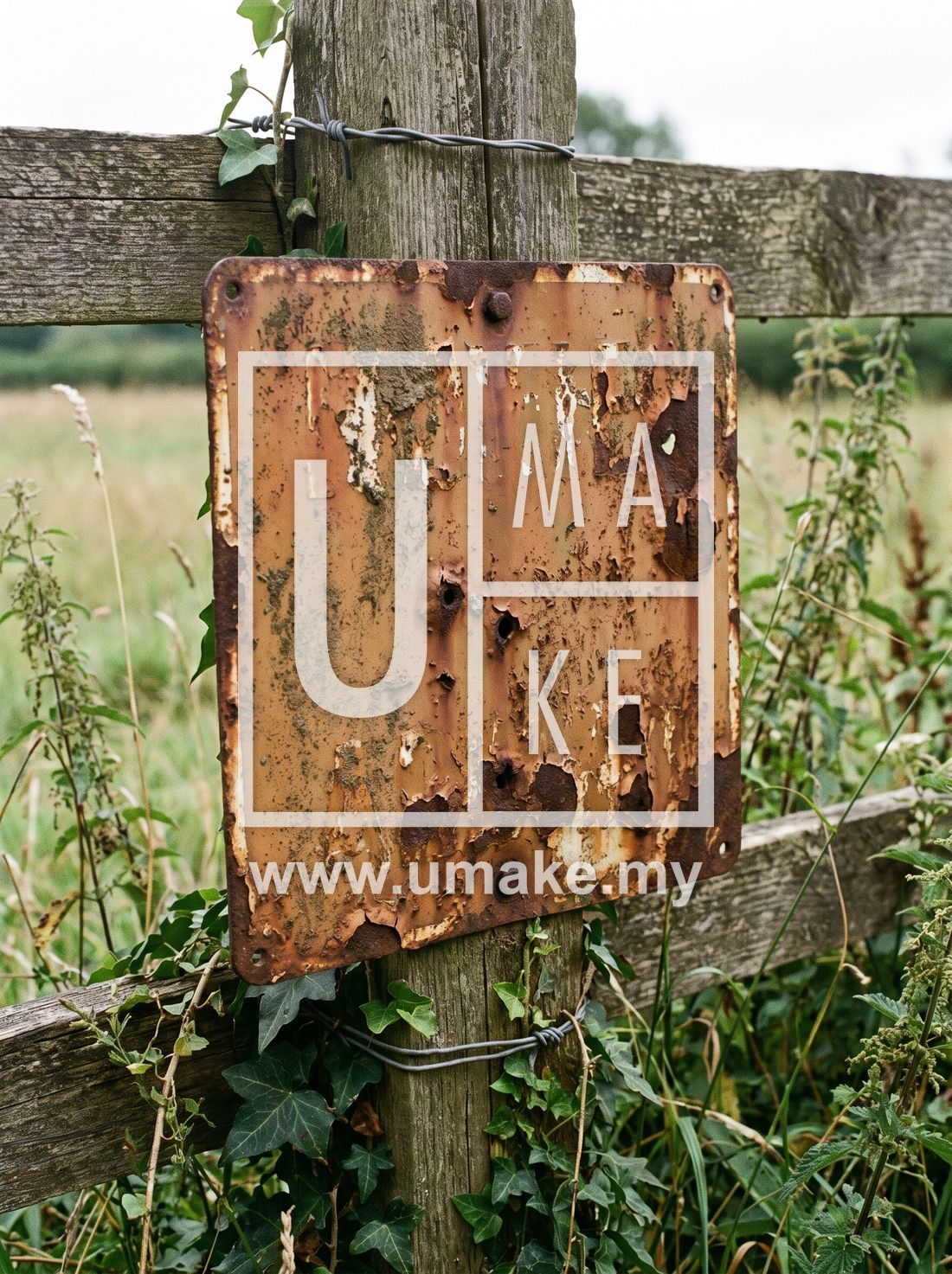 Durable stainless steel business signboard by UMAKE