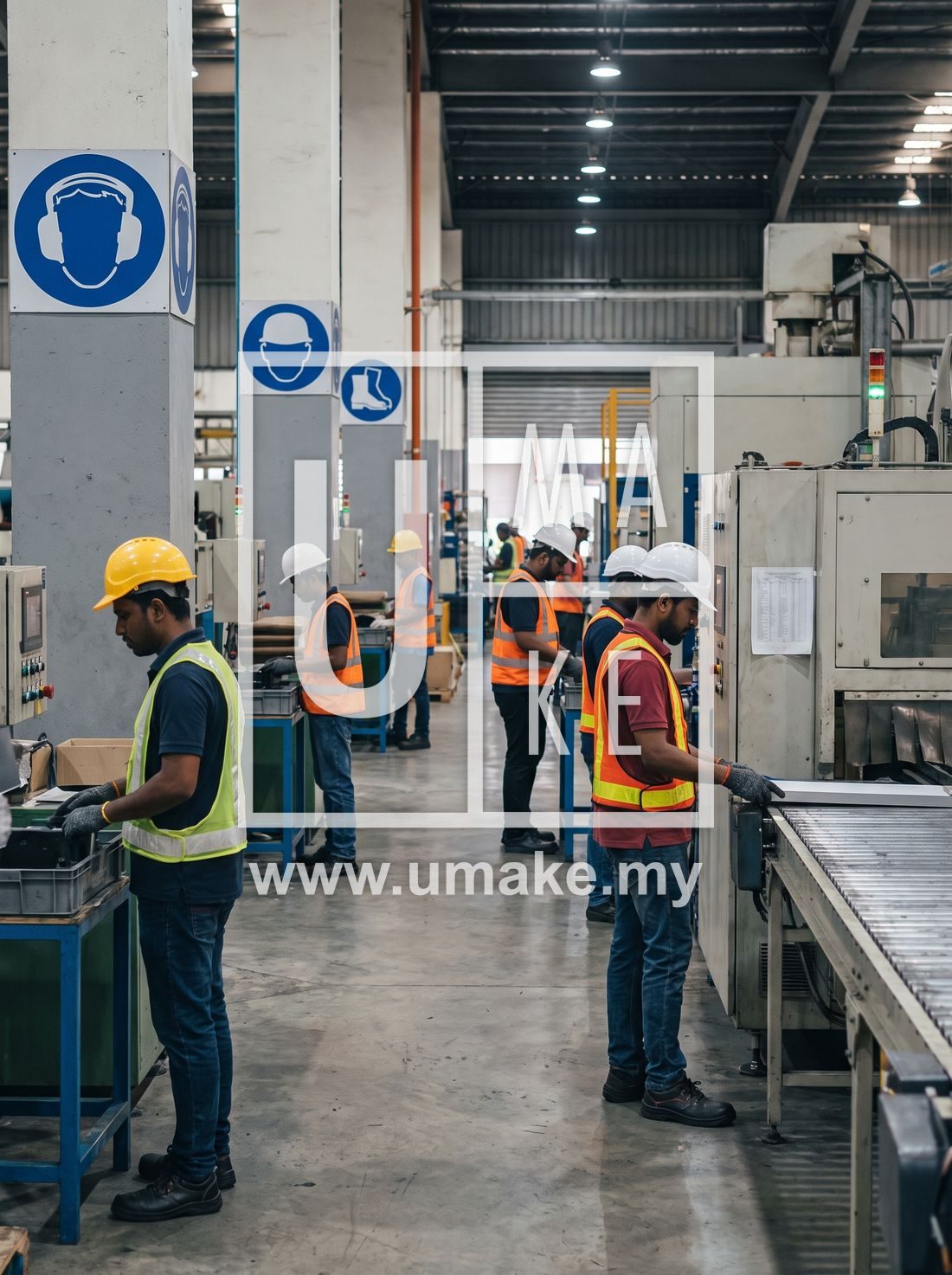 Acrylic emergency exit and safety signage by UMAKE