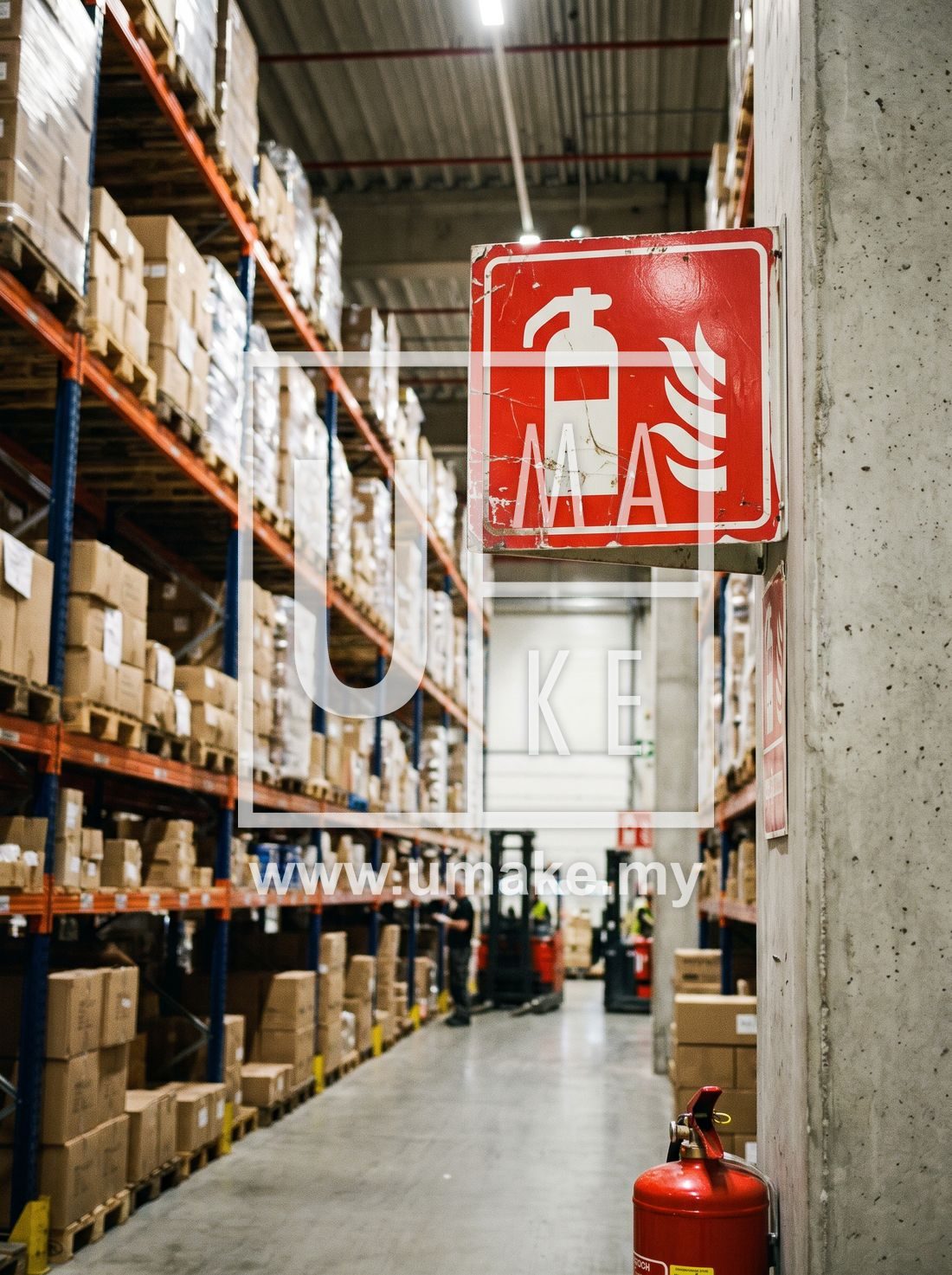 Acrylic emergency exit and safety signage by UMAKE