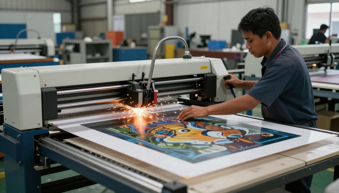 Direct Printing on Materials process