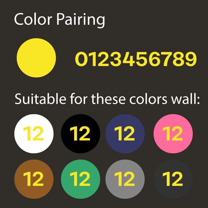 (READY STOCK) 65mm/ 100mm Yellow Plated House Door Address Number Digit /Nombor Rumah Alamat /Nombor - Image 7