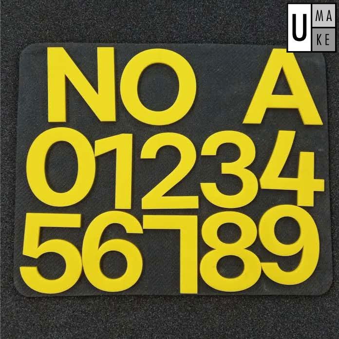 (READY STOCK) 65mm/ 100mm Yellow Plated House Door Address Number Digit /Nombor Rumah Alamat /Nombor - Image 9