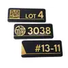 UMAKE BLack Gold Customize Acrylic House Number Plate Tanda Rumah 门牌 Room Number Office modern sign view 1