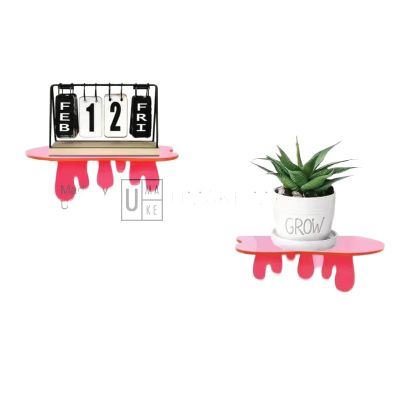 Dripping Acrylic Wall Shelf