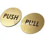 Gold/Silver Push Pull Door Sign Set view 1