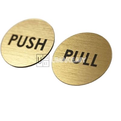 Gold/Silver Push Pull Door Sign Set