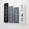 Contemporary Vertical House Number Sign view 1