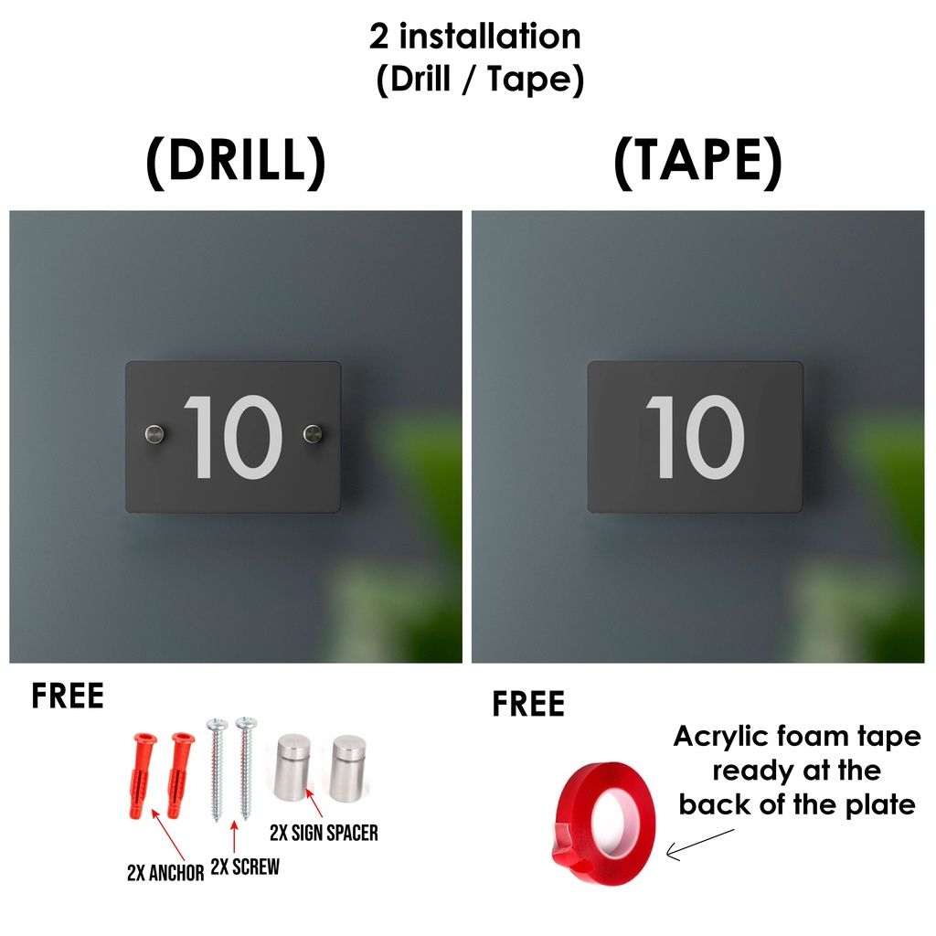 Contemporary Modern House Number Sign Printed Address Signage - tanda rumah custom- 门牌定制商用家用 - Image 3