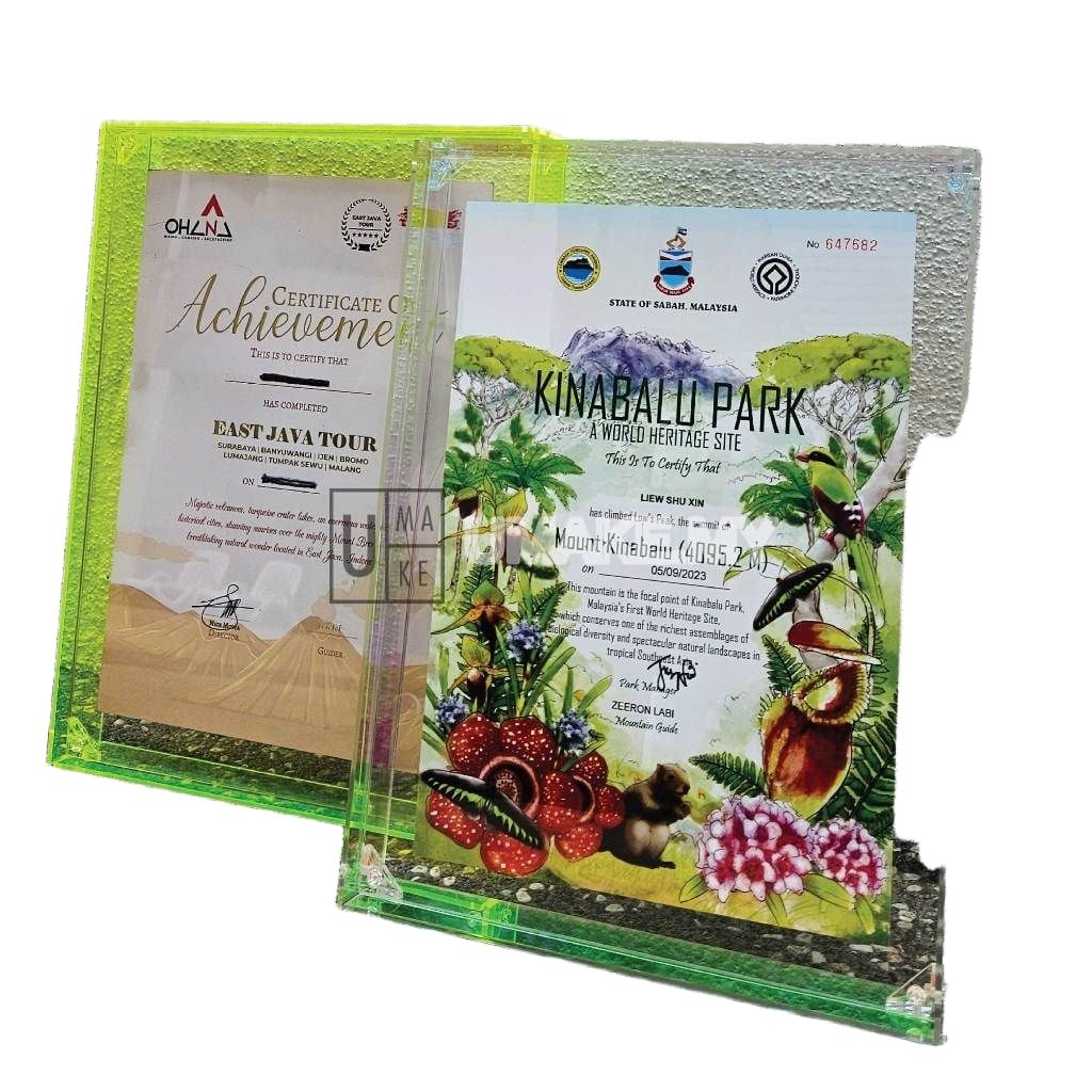 Floating Acrylic Photo Frame (Colourful)