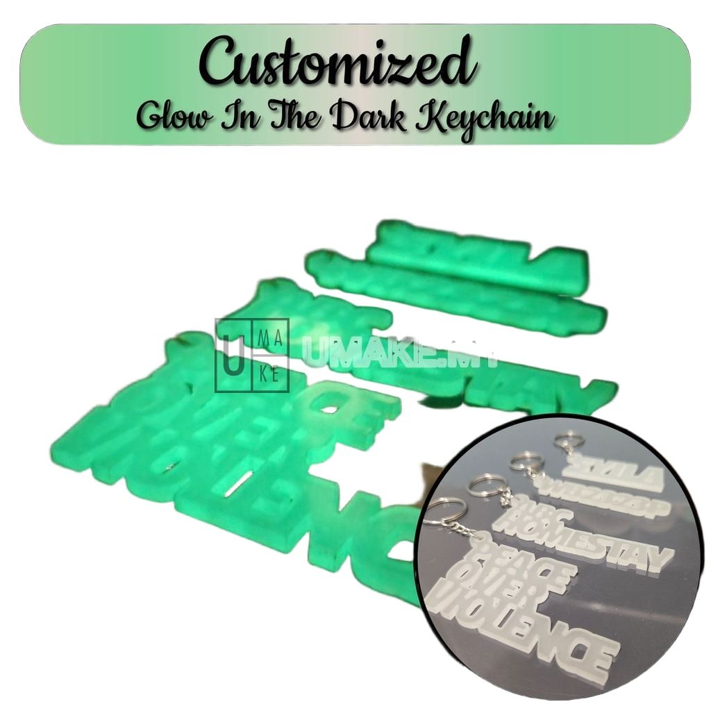 Glow-in-the-Dark Custom Keychain