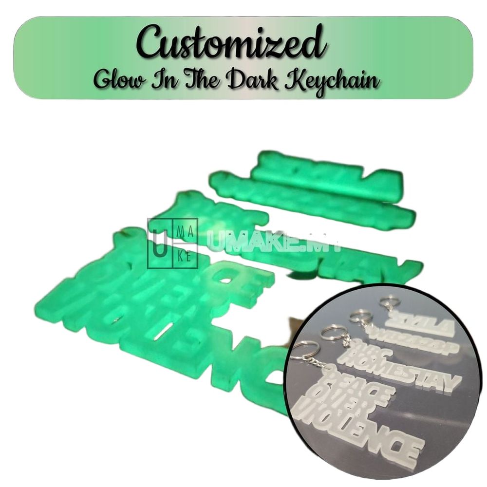 Glow-in-the-Dark Custom Keychain
