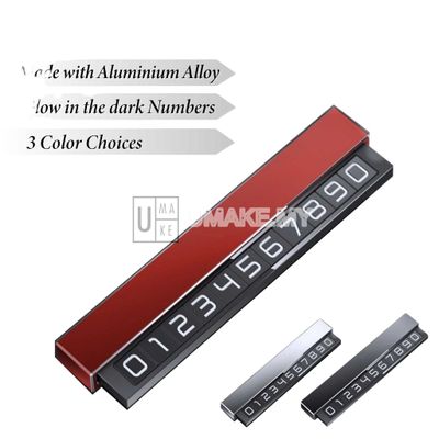 Metal Double Parking Phone Number Plate