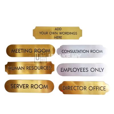 Acrylic Door Sign (Custom Text, 4 Shapes)