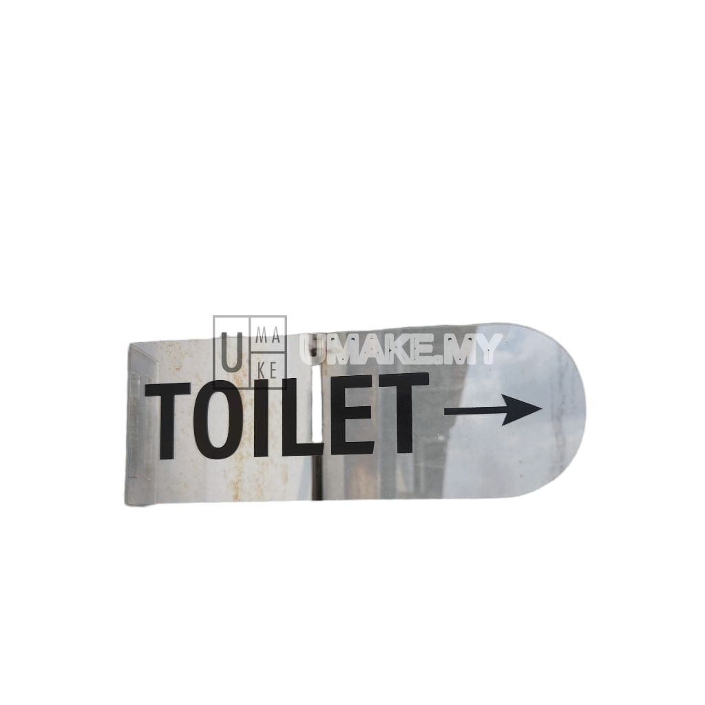 Toilet Direction Signage with Arrow