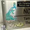 (Color Changing) Modern Peacock Stainless Steel House number plate/Rumah Nombor Plat/வீட்டு எண் view 3