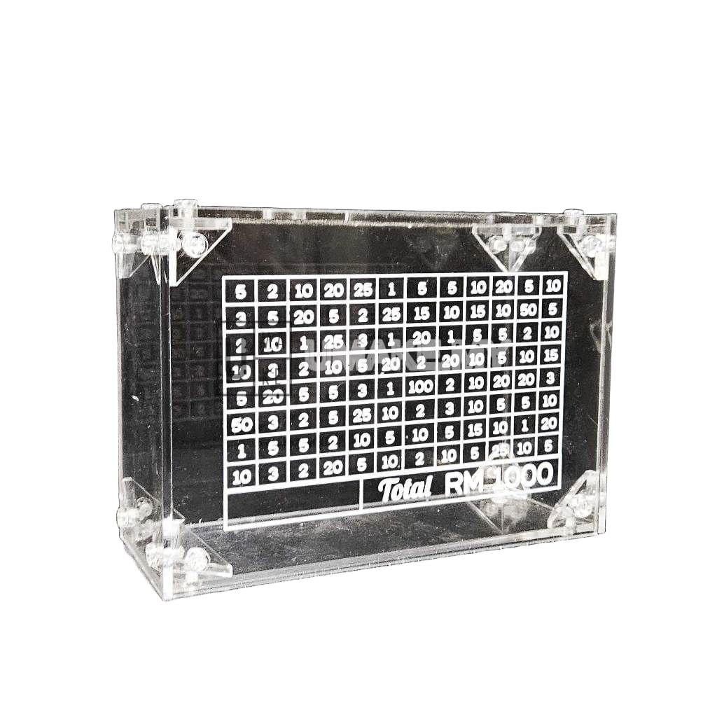 Acrylic Piggy Bank with Counter