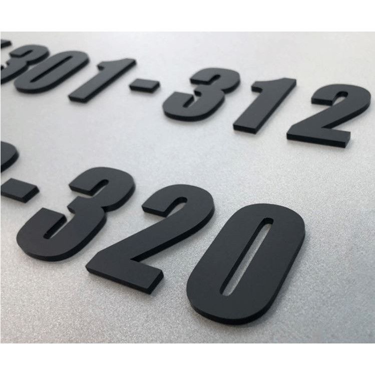 Umake acrylic House Number Plate/Nombor Plat Rumah Akrilik 门牌 Home Deco floor sign Signage Hotel Number Nice Modern - Image 1