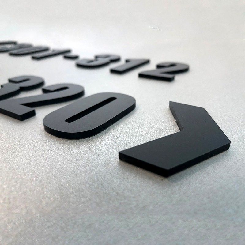 Umake acrylic House Number Plate/Nombor Plat Rumah Akrilik 门牌 Home Deco floor sign Signage Hotel Number Nice Modern - Image 2