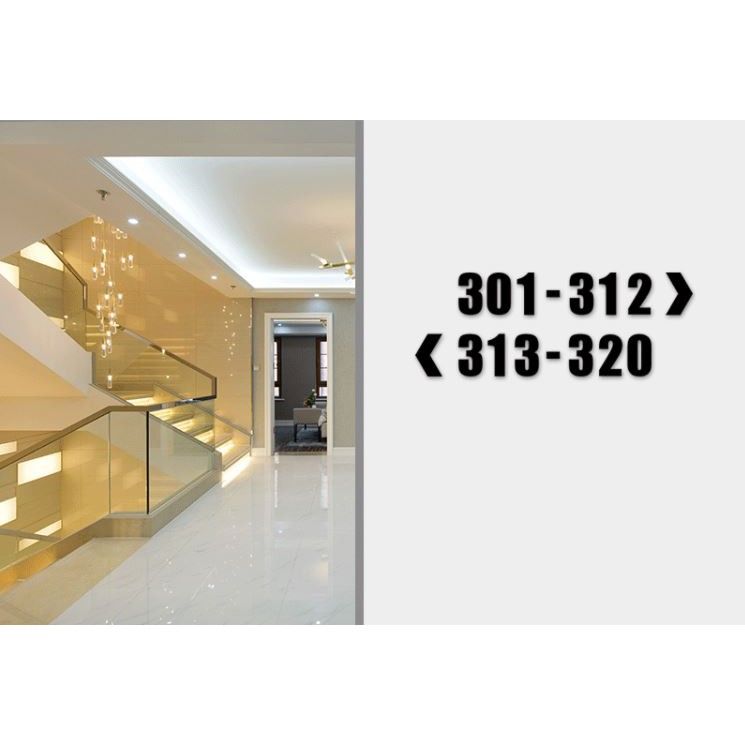 Umake acrylic House Number Plate/Nombor Plat Rumah Akrilik 门牌 Home Deco floor sign Signage Hotel Number Nice Modern - Image 6