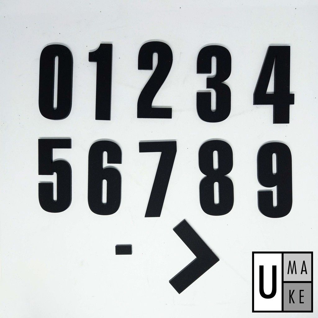 Umake acrylic House Number Plate/Nombor Plat Rumah Akrilik 门牌 Home Deco floor sign Signage Hotel Number Nice Modern - Image 9