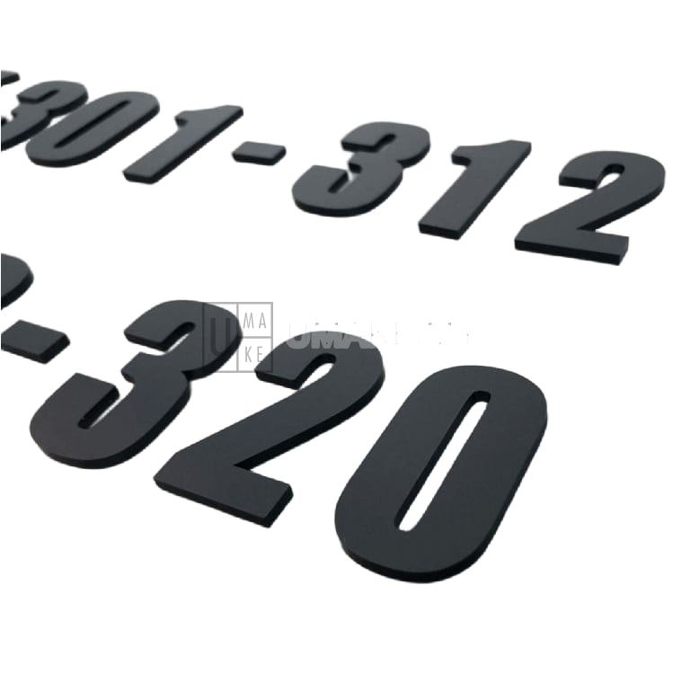 Umake acrylic House Number Plate/Nombor Plat Rumah Akrilik 门牌 Home Deco floor sign Signage Hotel Number Nice Modern