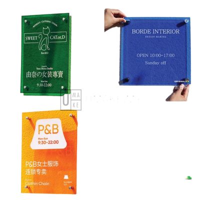 Coloured Transparent Acrylic Business Signboard