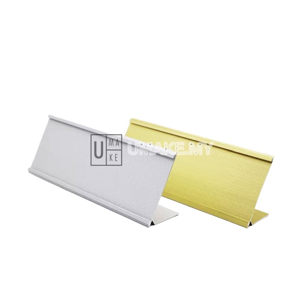 L-Shape Aluminium Desk Name Plaque