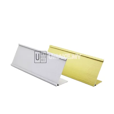 L-Shape Aluminium Desk Name Plaque