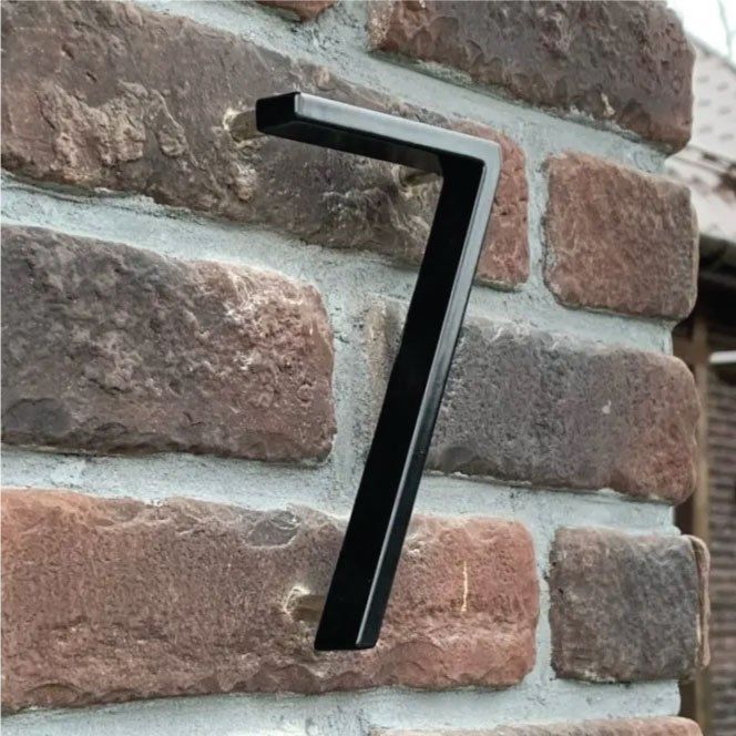 Zinc Alloy Floating House Number Letters Big Modern Door Number Alphabet Home Outdoor 5 In.black Numbers Address - Image 3