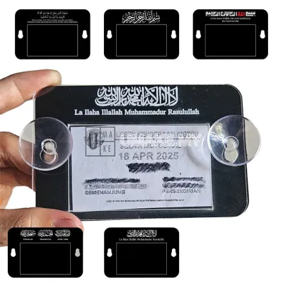 Islamic Acrylic Road Tax Holder