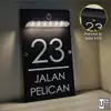 Solar LED House Number Plate view 3