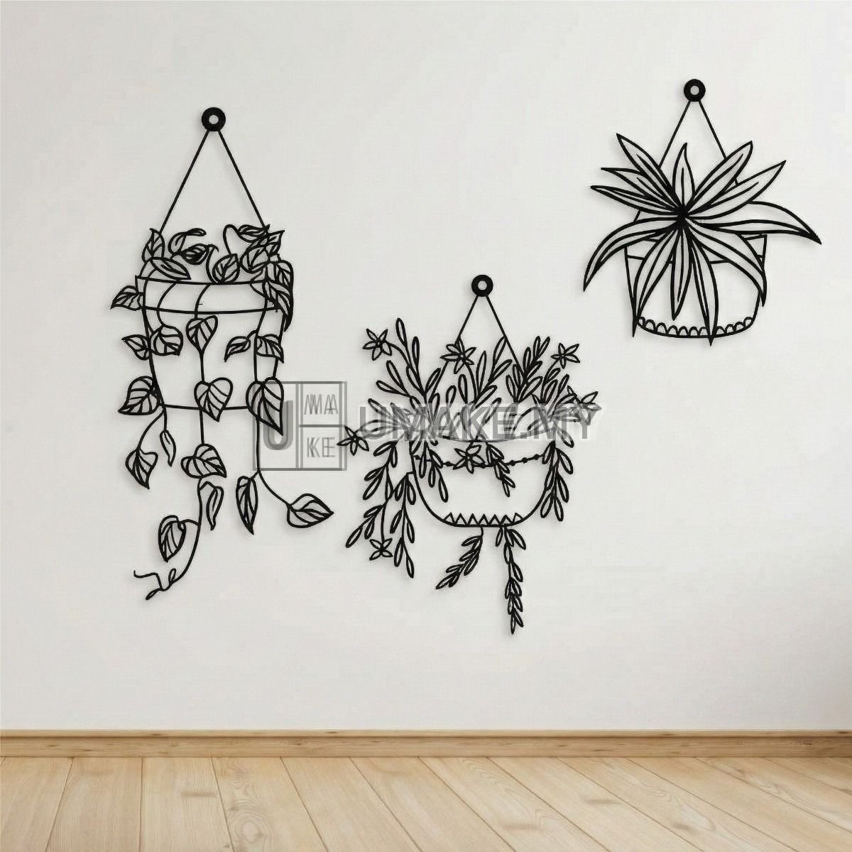 Metal Wall Art — Flower in Pot