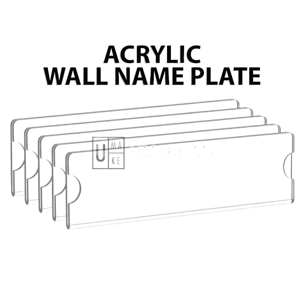 Acrylic Door Name Plate Holder (Slide-In)