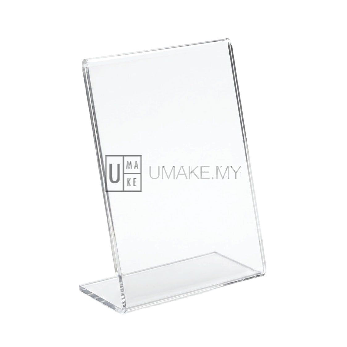 L Shape Acrylic Display Stand (A3,A4,A5,A6 + Custom Size)
