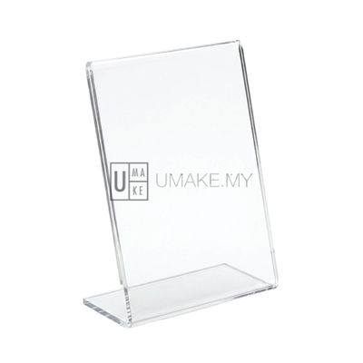 L Shape Acrylic Display Stand (A3,A4,A5,A6 + Custom Size)