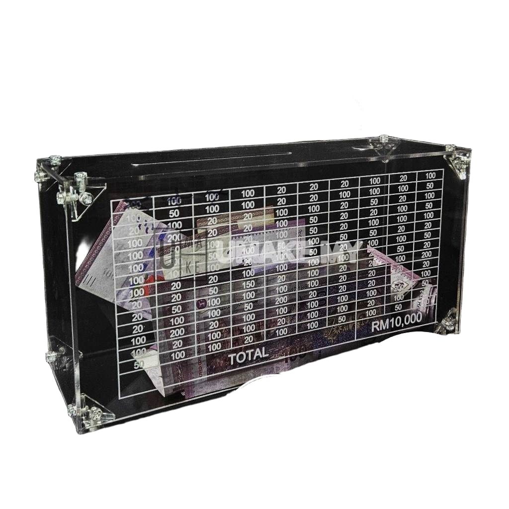Acrylic Money Box with Counter (Large)