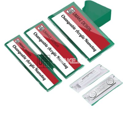 Reusable Magnetic Acrylic Name Badge