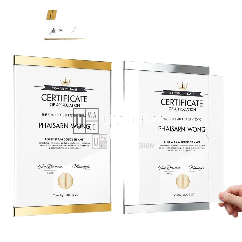 Mirror-Edge Acrylic Display Frame