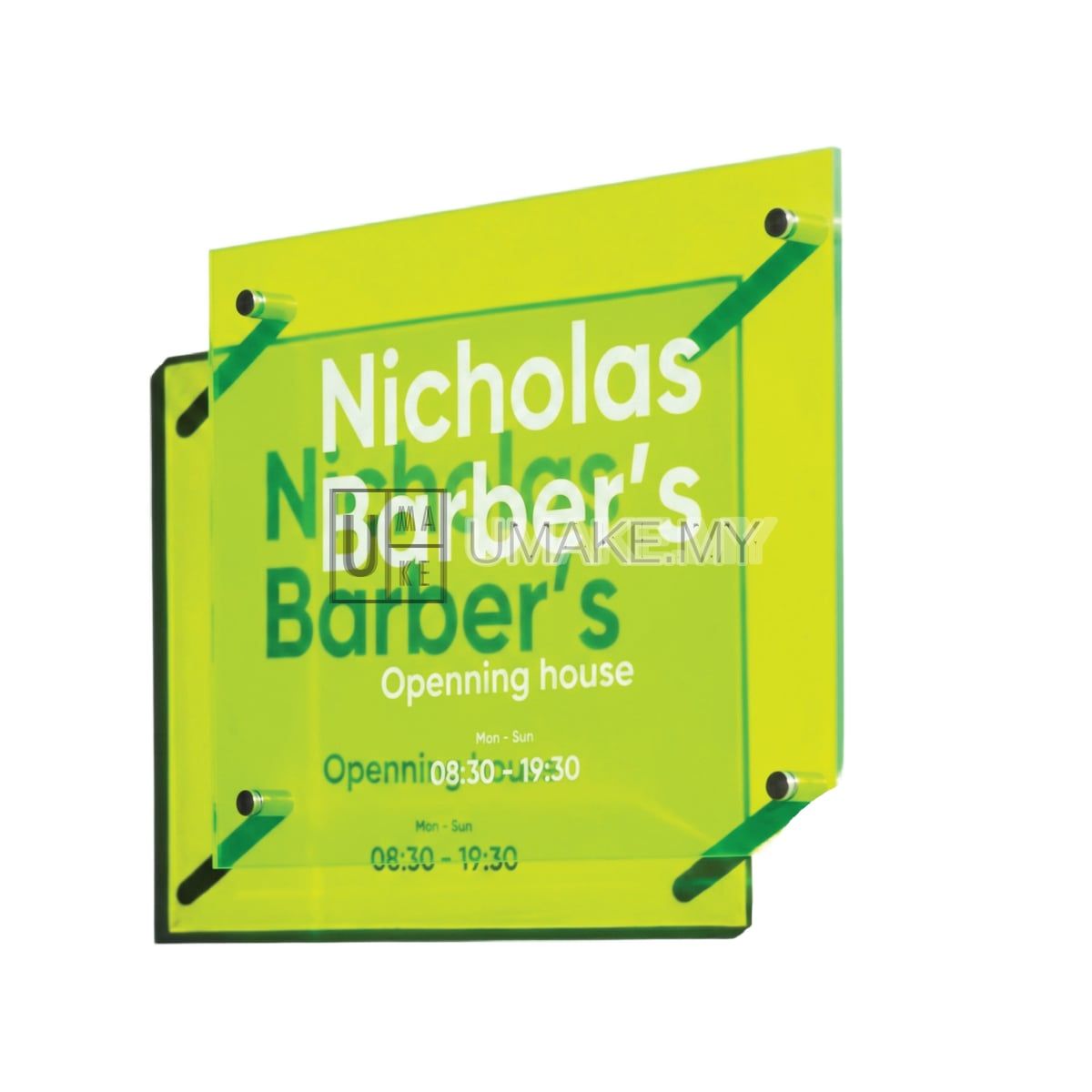 UV Print Tinted Acrylic Signage